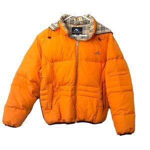 Denali Woman's Puffer Jacket Sz MED Full Zip Down Feathers Pockets Spot on front